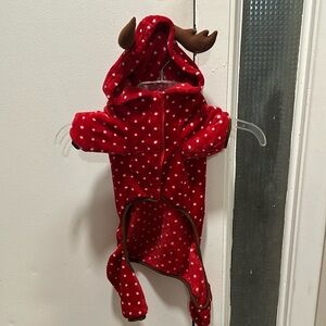 Dog Reindeer Pajamas with free socks.